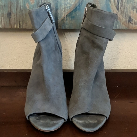 BCBGeneration Cassia Peep Toe Suede Booties - Picture 2 of 7